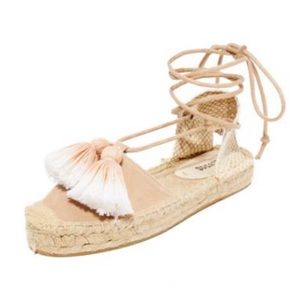 Soludos Platform Suede Gladiator Sandal size 7.5